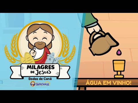 Os Milagres de Jesus - Bodas de Caná - Santinhoz