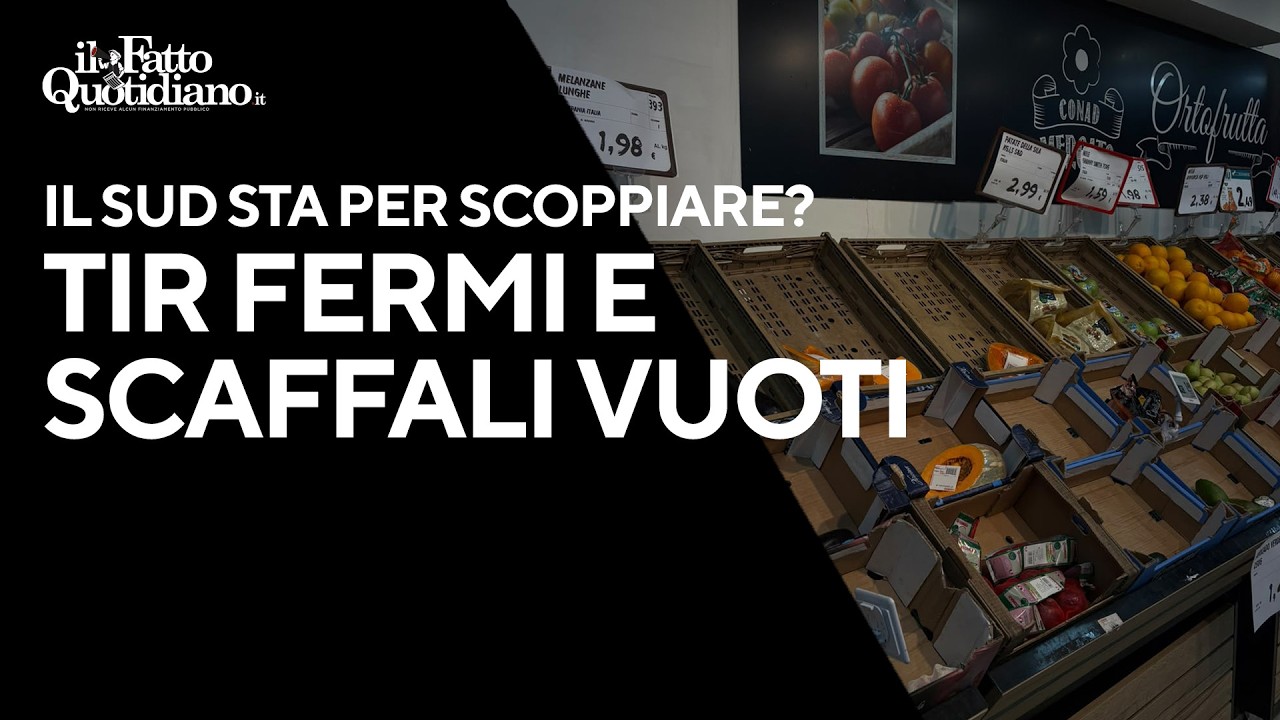 Tir fermi e scaffali vuoti: il sud sta per scoppiare? La diretta con Peter Gomez