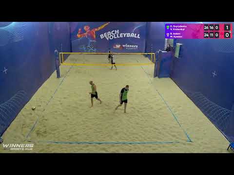 07:35 D. Svyrydenko / V. Kraievskyi - B. Isakov / M. Kyselov 27.04.2023 | Winners Beach Volleyball