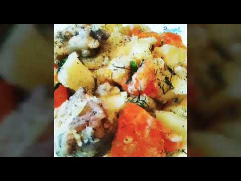 жаркое из картошки и мяса в духовке