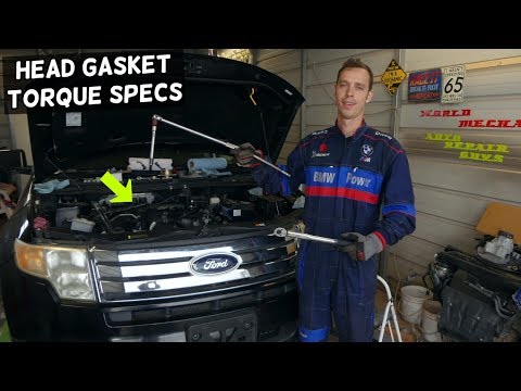 HEAD GASKET TORQUE SPECS AND SEQUENCE FORD EDGE FLEX TAURUS FUSION, LINCOLN MKX MKZ MKS MKT 3.5 3.7