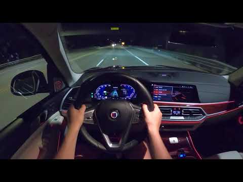 2021 BMW Alpina XB7 - POV Night Drive (Binaural Audio)