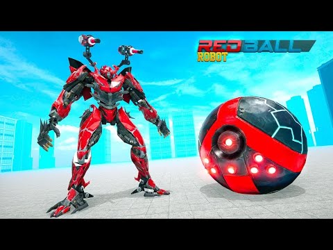 Red Ball Robot Car Robot Game