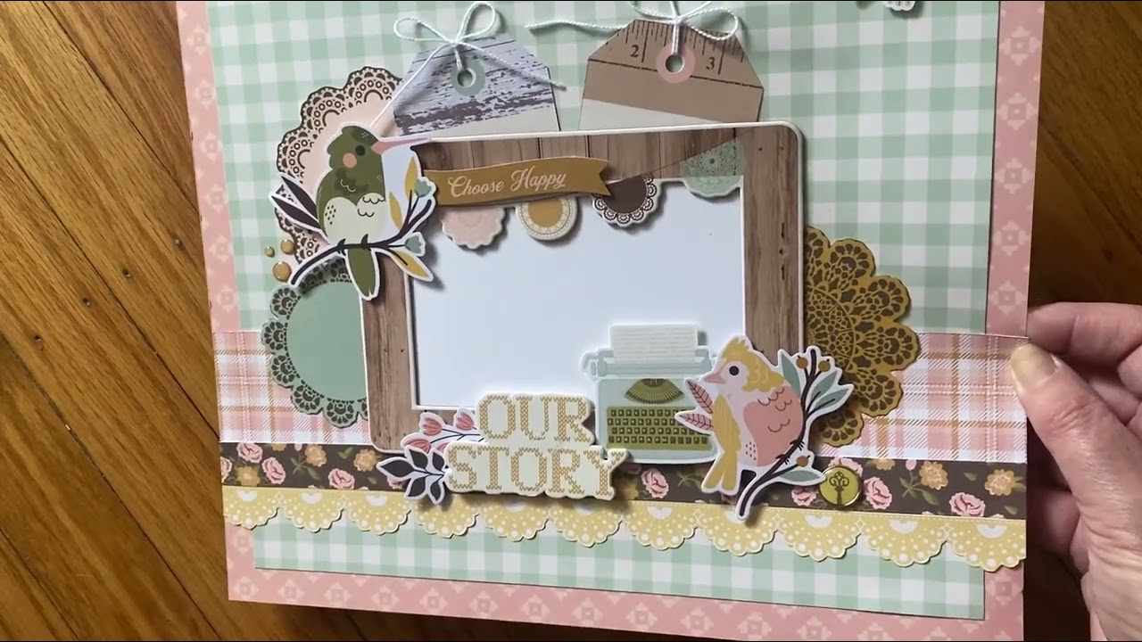 Project Share - Simple Stories Front Porch Scrapbook Layouts  #scrapbooking