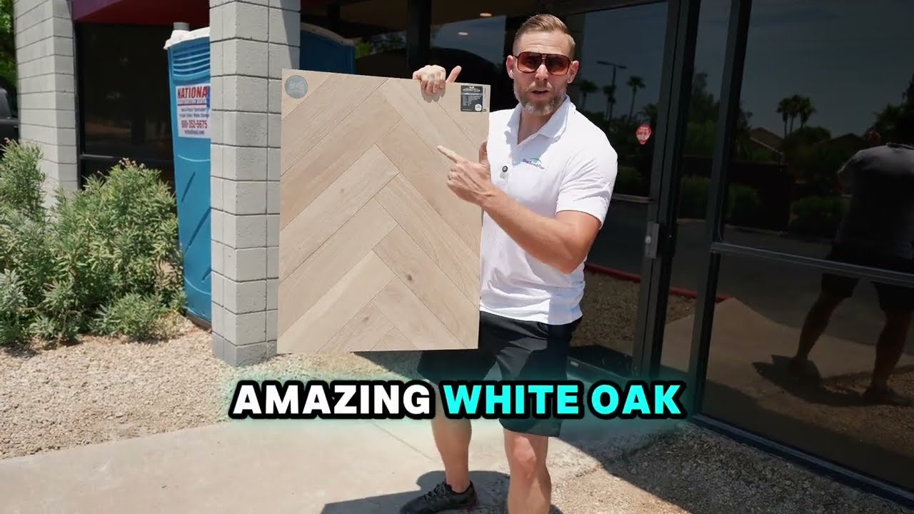 White Oak Herringbone Flooring