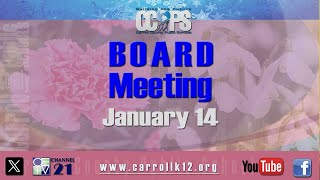 CCPS Board of Education Meeting 1142026