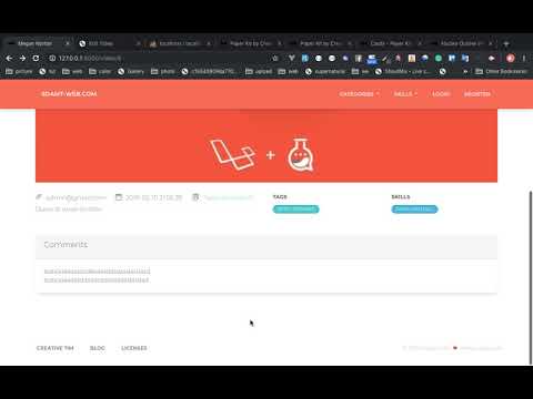 laravel 5 8 Lesson 26 show selected skills