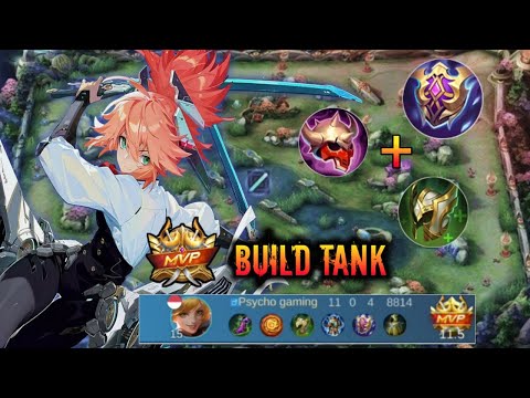 Gameplay fanny pake build tank auto mvp mobile legends
