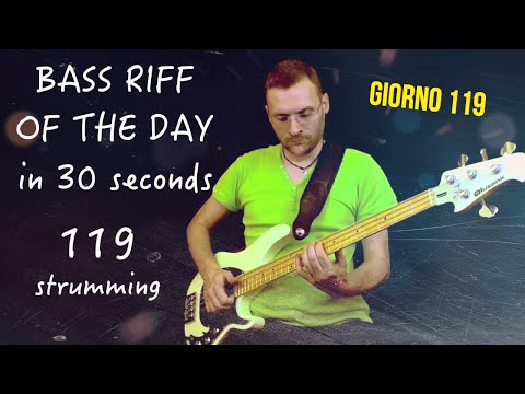 Tecnica Basso Strumming Bass Riff of the Day in 30s (Alusonic Django) giorno 119