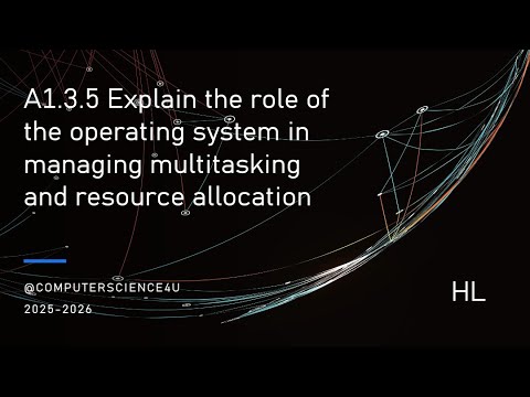 IB Computer Science Lesson 21 - A 1-3-5  Role of the OS in managing multitasking