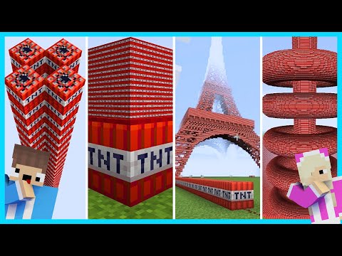 MIPAN & ZUZUZU BUAT PETASAN PAKE TNT TERBESAR UNTUK TAHUN BARU DI MINECRAFT! KOTA SAMPAI HANCUR!