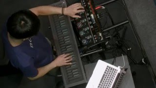 Heen-Wah Wai performs with the Seaboard RISE and a Boss RC-505 at Musikmesse