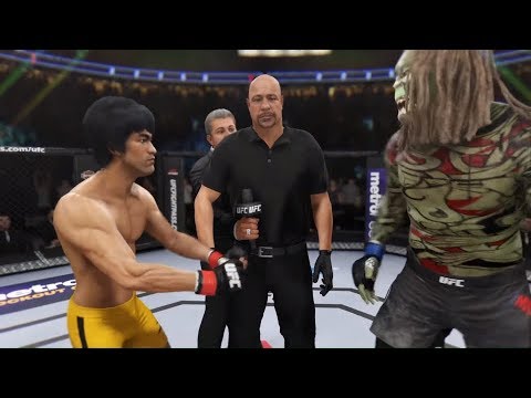 Bruce Lee vs. Alien Mutant (EA sports UFC 3) - Crazy UFC 👊🤪