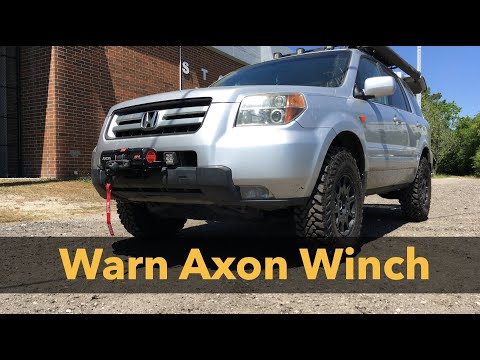 Warn Axon 55-S Hitch Mounted Winch (11,000lbs pull capacity!) Extremely Portable