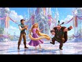 Rapunzel Flynn Rider Big Nose Thug Dance Together In The Crystal Palace Tangled Animation