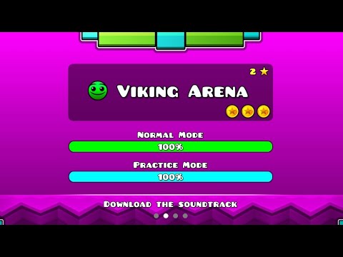 [Geometry Dash Meltdown] Viking Arena 100% Complete All Coins