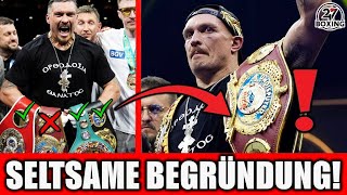 Team USYK liefert FRAGWÜRDIGE Begründung warum der WM-Titel niedergelegt wurde!!! 247 Boxing