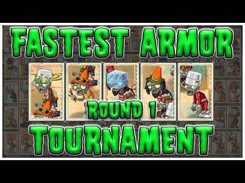 The Fastest Armor Zombie Tournament - Plants vs Zombies EPIC MOD Part 1