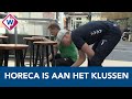 Horecaondernemers Dave en Patrick klussen in hun zaak nu alles dicht is