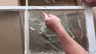 Removing Glass From An Old Window