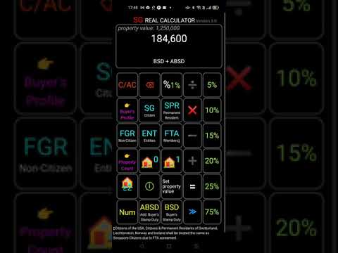 Sg Real Estate Calculator