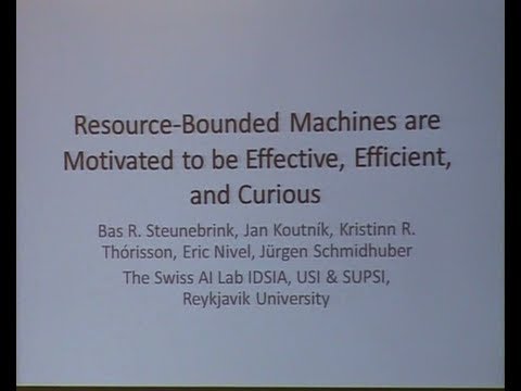 AGI-13 Eric Nivel - Resource-Bounded Machines are Motivated to be Effective, Efficient, and Curious