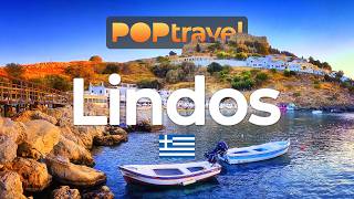 LINDOS (Rhodes), Greece - Late Summer Tour - 4K HDR with captions
