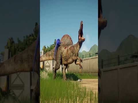 SPINOSAURUS VS VENOM, FLASH, CAPTAIN AMERICA, SUPERMAN - Jurassic World Evolution 2 #Shorts
