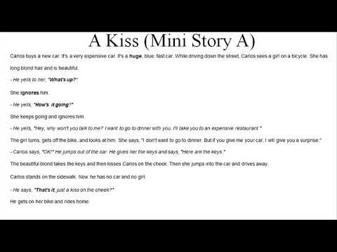 [Listen Practice] A Kiss || Text+Vocab+Mini story || Effort English