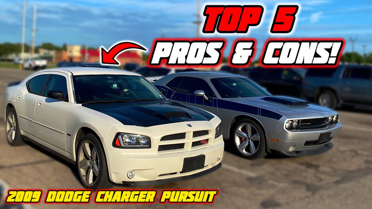 Top 5 Pros & Cons Of The 2009 Dodge Charger Pursuit!