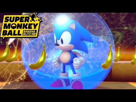 All 10 Worlds with Sonic - Super Monkey Ball Banana Blitz HD