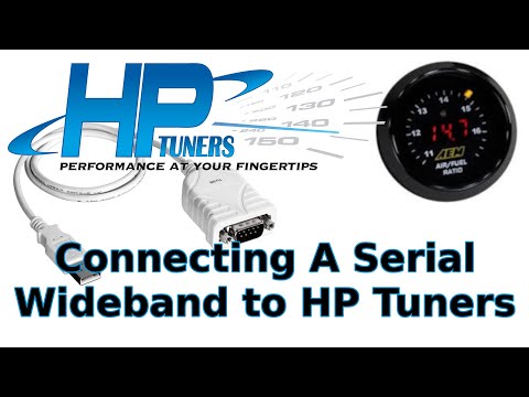 Wideband Install Using Serial Connection and HP Tuners, AEM X-Series
