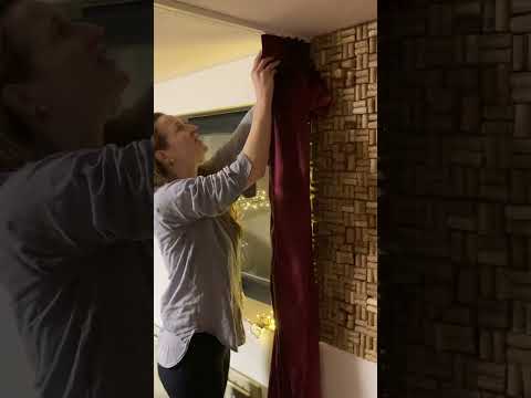 DIY Home Tonstudio/Gesangskabine mit Weinkorken und Gardinen