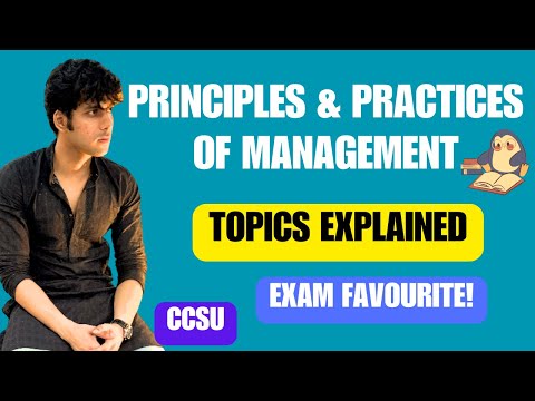 Principles and Practices of Management CCSU BBA 1st Semester