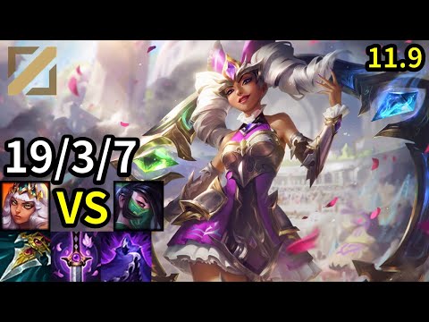 Qiyana Mid vs Akali - KR Master | Patch 11.9
