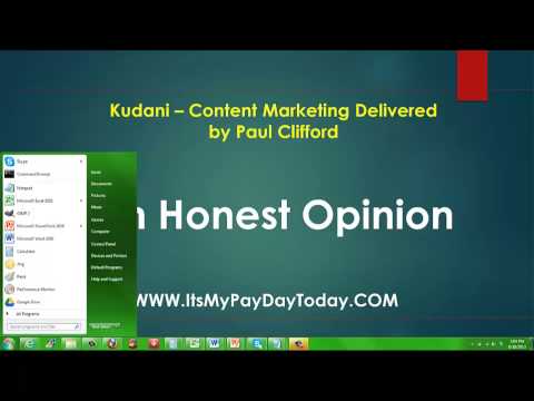 CAUTION!  Kudani - Content Marketing Delivered by Paul Clifford! - Kudani Review!