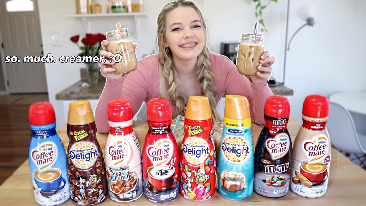 trying fun coffee creamers!!