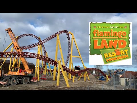Flamingo Land 10 Inversion Coaster Construction Update - 1 March 2020