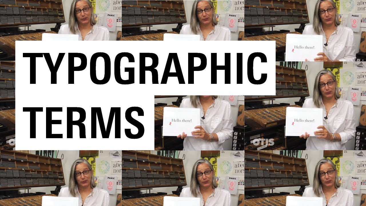 Typographic Terms | With Jennifer Egger | Otis College of Art and Design