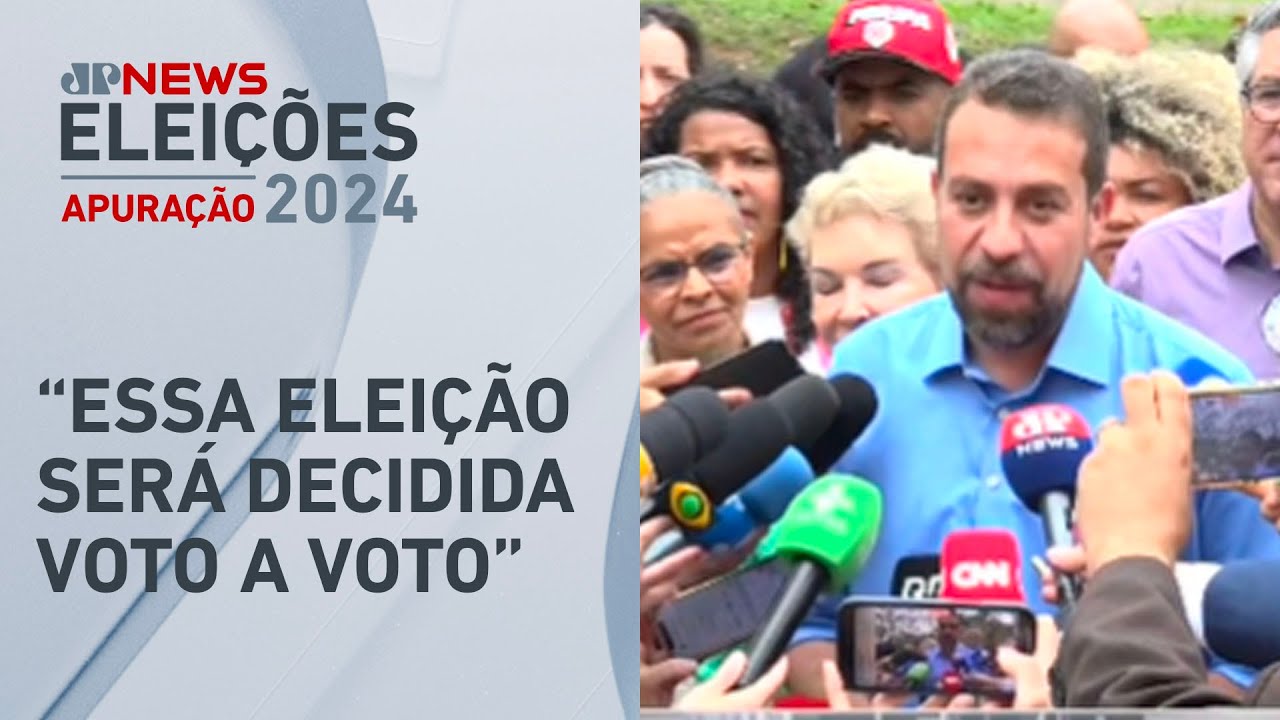 Boulos fala com imprensa após votar em São Paulo
