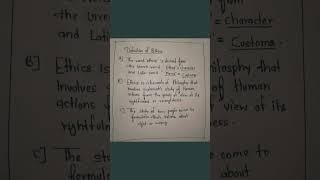 Definition of Ethics 🎯