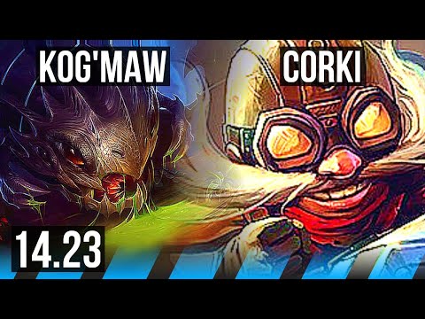 KOG'MAW vs CORKI (MID) | Rank 9 Kog'Maw | VN Challenger | 14.23