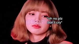 Lisa crying in Blackpink movie