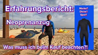 Erfahrungsbericht: Neoprenanzug. Was muss ich beim Kauf beachten?! Marken, Materialstärken, Spots ?!