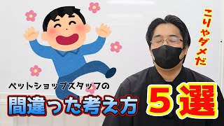 ペットショップスタッフの間違った考え方5選【現場の真実】