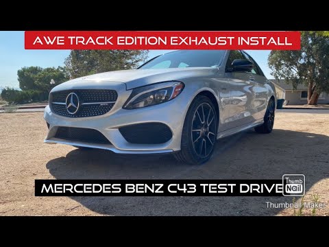 Mercedes Benz c43 awe track edition exhaust test drive