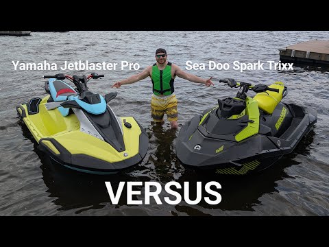 FINALLY! Sea Doo Spark Trixx VS Yamaha Jetblaster Pro HEAD TO HEAD. Part 1.