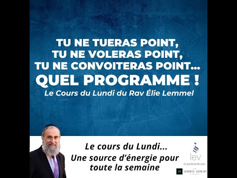 Tu ne tueras, tu ne voleras pas, tu ne convoiteras...