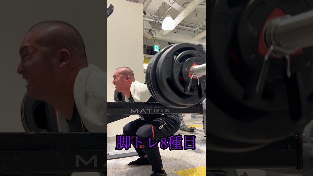 BIG3  650kgを目指す男の脚トレ8種目🔥 #脚トレ #スクワット #筋トレメニュー