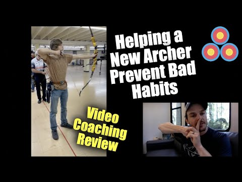 Helping a New Archer Prevent Developing Bad Habits | Archery Form Video Coaching Review